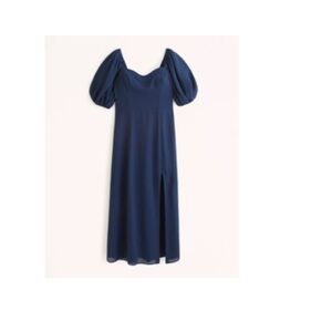 Abercrombie Puff Sleeve Midi Dress